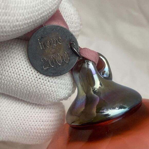 Gabriel Cole Limited Edition Unique 2000 Hope Ornament Hand Blown Crystal Glass - Picture 4 of 8